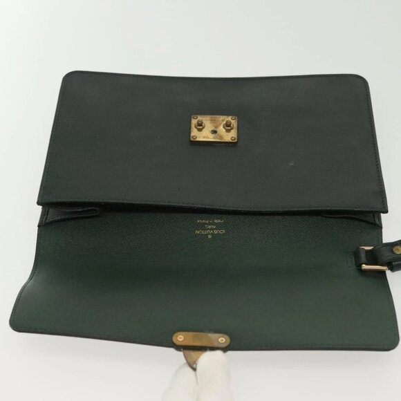 LOUIS VUITTON Taiga Pochette Kourad Clutch Bag Epicea - Picture 8 of 16